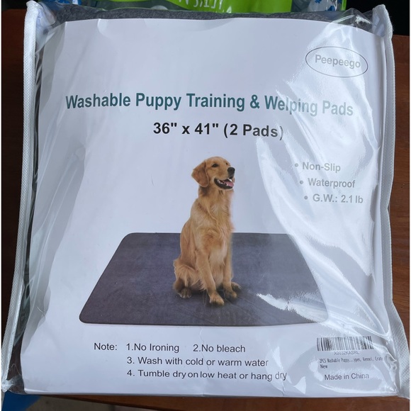 NIB Eco Friendly 2 Reusable Washable Dog Training Peepee Pads Waterp… - Picture 6 of 8